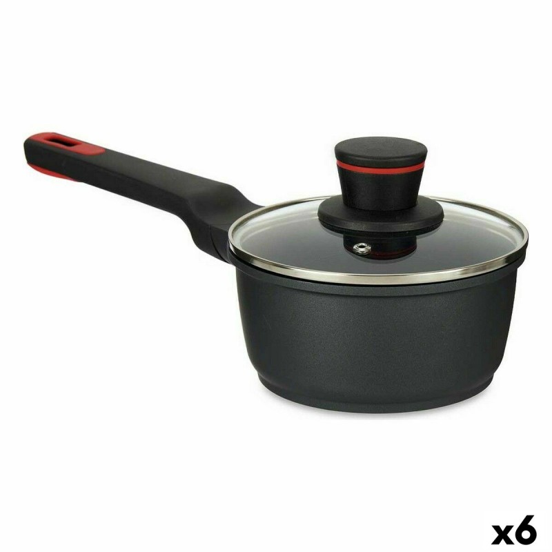 Casseruola con Coperchio Kinvara 77782 Nero Alluminio Bachelite Ø 16 cm (6 Unità) Casseruola con Coperchio Kinvara 77782 Nero Alluminio Bachelite Ø 16 cm (6 Unità)