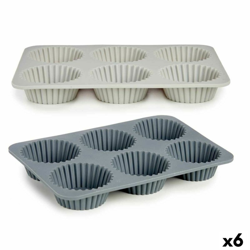 Teglia per Muffin Kinvara HH341 Grigio chiaro Grigio scuro 25,5 x 3 x 17,5 cm Muffin (6 Unità) Teglia per Muffin Kinvara HH341 Grigio chiaro Grigio scuro 25,5 x 3 x 17,5 cm Muffin (6 Unità)