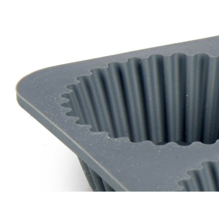 Teglia per Muffin Kinvara HH341 Grigio chiaro Grigio scuro 25,5 x 3 x 17,5 cm Muffin (6 Unità)