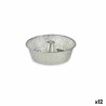 Stampo per Budino Kinvara 30287C Argentato Alluminio 25 x 7,7 x 25 cm Monouso Flan (12 Unità)