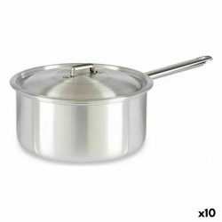 Casseruola con Coperchio Kinvara 100022 Argentato Alluminio 4 L 24,5 x 12 x 41 cm (10 Unità)