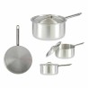 Casseruola con Coperchio Kinvara 100022 Argentato Alluminio 4 L 24,5 x 12 x 41 cm (10 Unità)