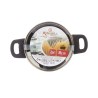 Casseruola con coperchio in vetro Kinvara 16689B Argentato 1,8 L 28 x 9 x 18 cm (6 Unità)