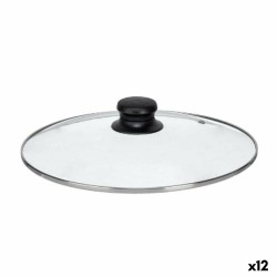 Coperchio per Pentola Kinvara CN-SW1304-26CM Trasparente Argentato Cristallo 26 cm (12 Unità)