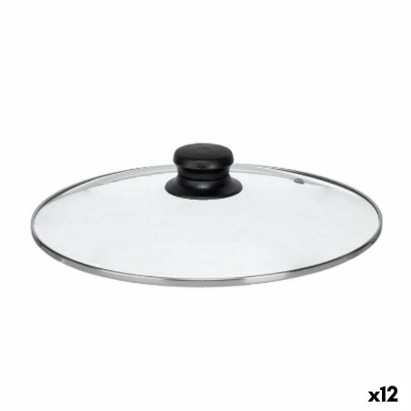 Coperchio per Pentola Kinvara CN-SW1304-26CM Trasparente Argentato Cristallo 26 cm (12 Unità)