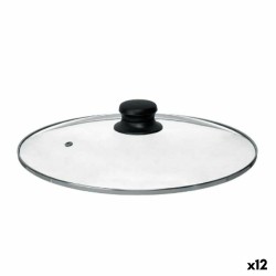 Coperchio per Pentola Kinvara CN-SW1304-28CM Trasparente Argentato Cristallo 28 cm (12 Unità)