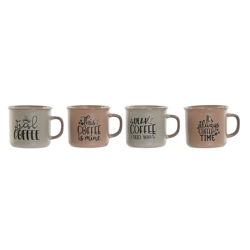 Set di 4 Tazze Mug Home ESPRIT Azzurro Rosa Gres 285 ml 9 x 7 x 8 cm Set di 4 Tazze Mug Home ESPRIT Azzurro Rosa Gres 285 ml 9 x 7 x 8 cm
