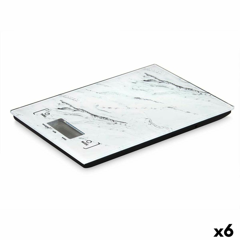 bilancia da cucina Kinvara EKS-022 5KG Bianco 5 kg Marmo (6 Unità) bilancia da cucina Kinvara EKS-022 5KG Bianco 5 kg Marmo (6 Unità)
