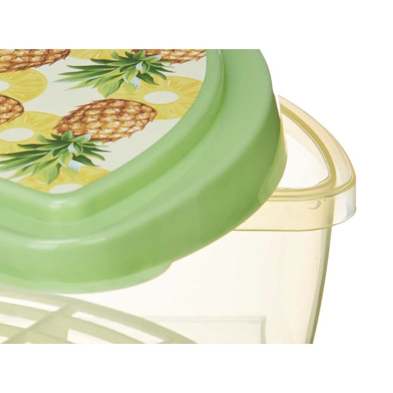 Porta pranzo Leknes TP581-2 Plastica Ananas Kiwi 23 x 8 x 13 cm Frutta (24 Unità)