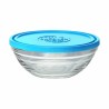 Porta Pranzo Rotondo con Coperchio Duralex FreshBox Azzurro 310 ml (12 Unità)