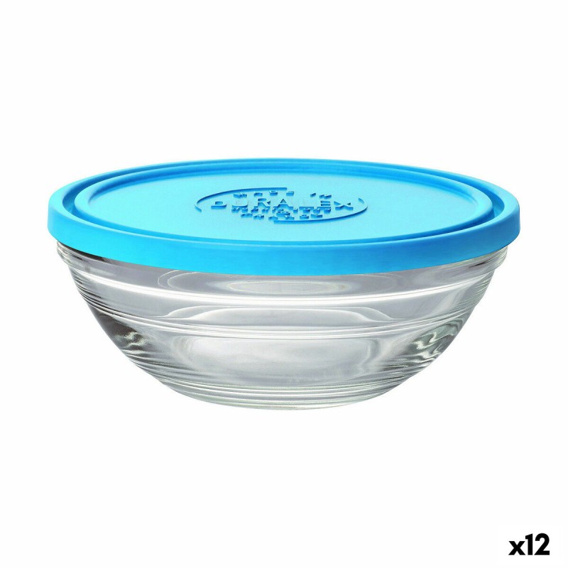 Porta Pranzo Rotondo con Coperchio Duralex FreshBox Azzurro 500 ml (12 Unità) Porta Pranzo Rotondo con Coperchio Duralex FreshBox Azzurro 500 ml (12 Unità)