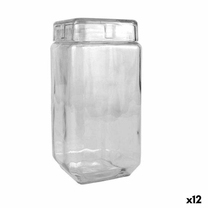 Vaso La Mediterránea Vetro 2,2 L 11 x 11 x 22,5 cm Quadrato (12 Unità) Vaso La Mediterránea Vetro 2,2 L 11 x 11 x 22,5 cm Quadrato (12 Unità)