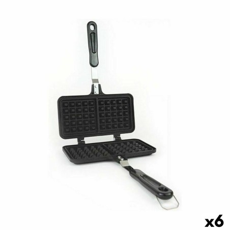 Stampo sagomato Quttin Alluminio 33 x 21 x 3 cm Macchina da Waffle (6 Unità)