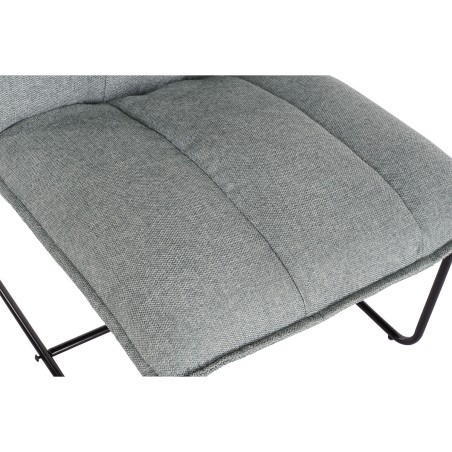 Poltrona Home ESPRIT Nero Verde Metallo 66 x 71 x 77 cm
