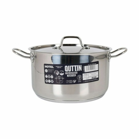 Pentola con Coperchio Quttin Hotel Acciaio ø 26 x 15 cm (2 Unità)