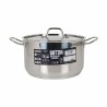 Pentola con Coperchio Quttin Hotel Acciaio ø 26 x 15 cm (2 Unità)