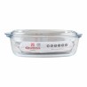 Casseruola con coperchio Quttin 63096 Vetro 32,8 x 19,7 x 13 cm (3L + 1,5L)