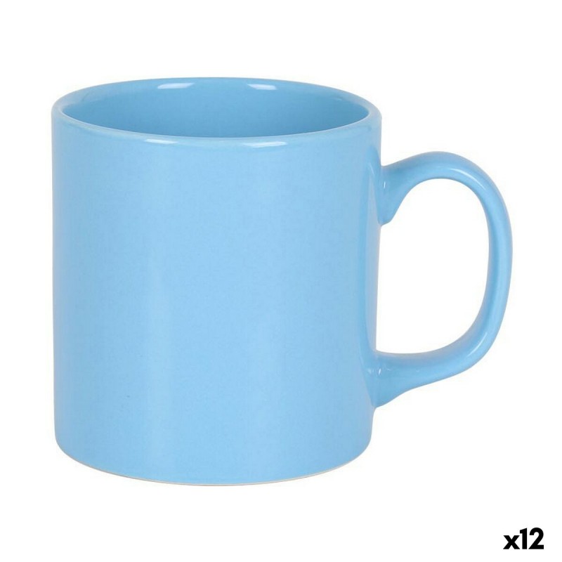Tazza Mug Azzurro 300 ml Ceramica (12 Unità)