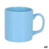 Tazza Mug Azzurro 300 ml Ceramica (12 Unità)