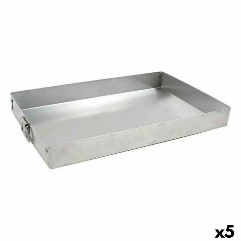 Stampo Rettangolare VR Argentato Alluminio 30 x 19 x 3,5 cm (5 Unità) Stampo Rettangolare VR Argentato Alluminio 30 x 19 x 3,5 cm (5 Unità)