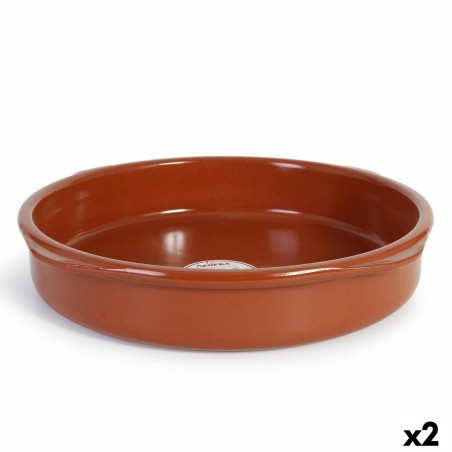Teglia Azofra Argilla cotta 43 x 43 x 7,5 cm (2 Unità)