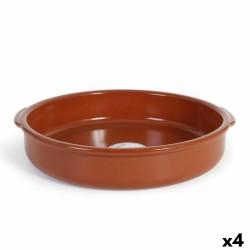 Teglia Azofra Argilla cotta 38,5 x 36 x 7,5 cm (4 Unità)