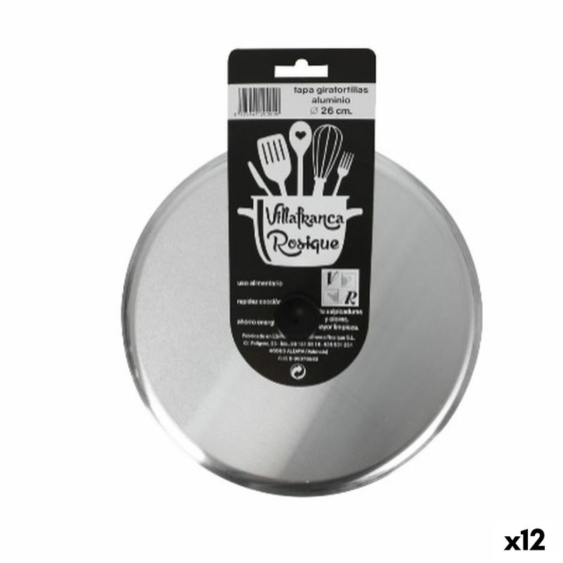Coperchio per Padella VR Argentato Ø 27 cm Alluminio (12 Unità) Coperchio per Padella VR Argentato Ø 27 cm Alluminio (12 Unità)