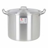 Pentola con Coperchio 39693 Ø 22 cm Argentato 6 L Alluminio 29 x 23 x 20 cm