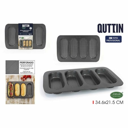 Stampo per Baguette Quttin Baguette 34,6 x 21,5 x 3 cm (12 Unità)