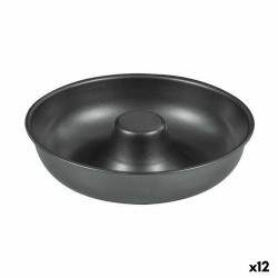 Stampo da Forno Quttin Ciambelle Acciaio al carbonio Nero Ø 21 cm 21 x 5 cm (12 Unità)