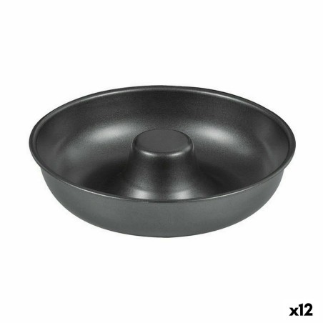 Stampo da Forno Quttin Ciambelle Acciaio al carbonio Nero Ø 21 cm 21 x 5 cm (12 Unità)