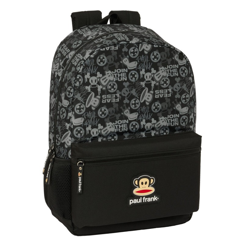Zaino Scuola Paul Frank Join the fun Nero 30 x 46 x 14 cm Zaino Scuola Paul Frank Join the fun Nero 30 x 46 x 14 cm
