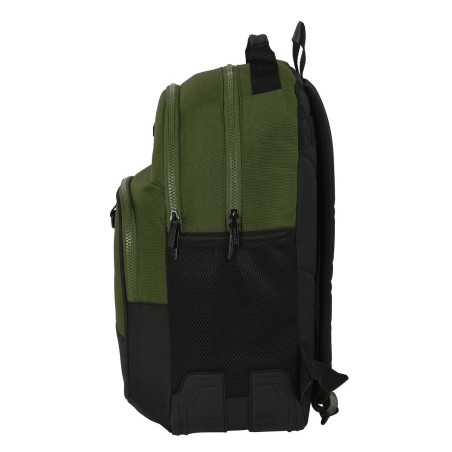 Zaino Scuola Safta Dark forest Nero Verde 32 x 42 x 15 cm