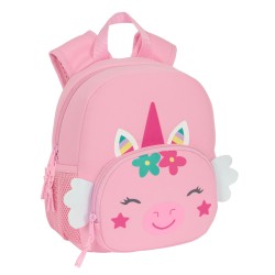 Zaino per Bambini Safta Unicorno Rosa 20 x 25 x 9 cm