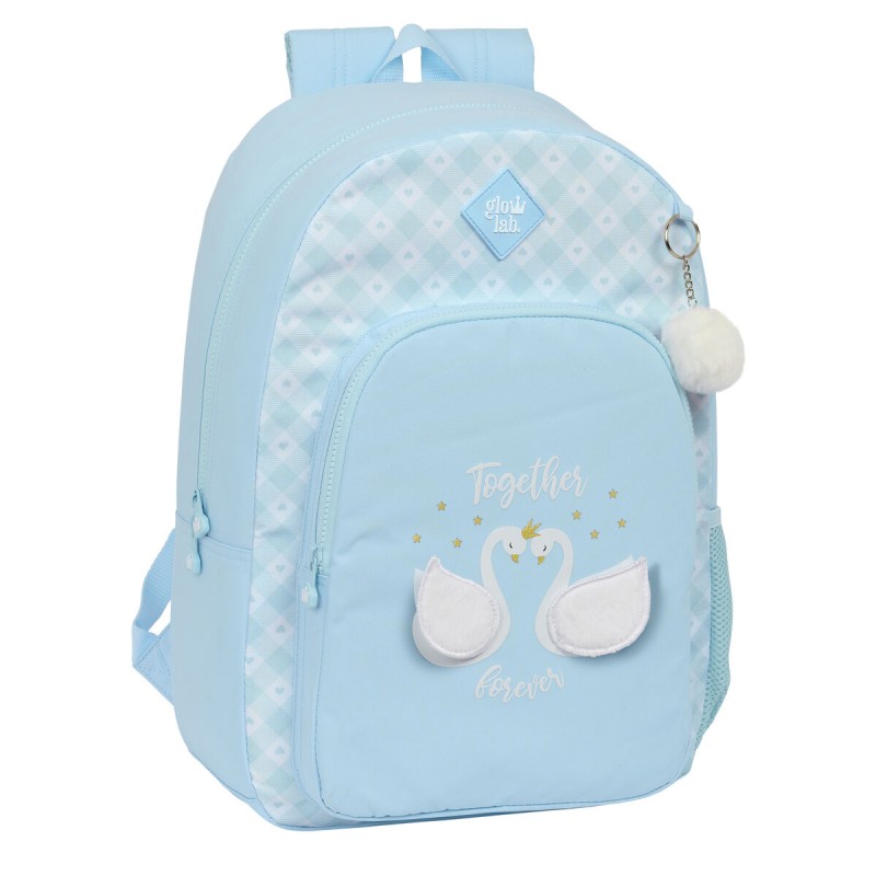 Zaino Scuola Glow Lab Cisnes Azzurro 30 x 46 x 14 cm Zaino Scuola Glow Lab Cisnes Azzurro 30 x 46 x 14 cm