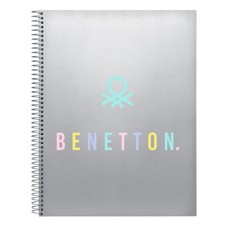 Agenda Benetton Silver Argentato A4 120 Fogli