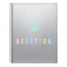 Agenda Benetton Silver Argentato A4 120 Fogli