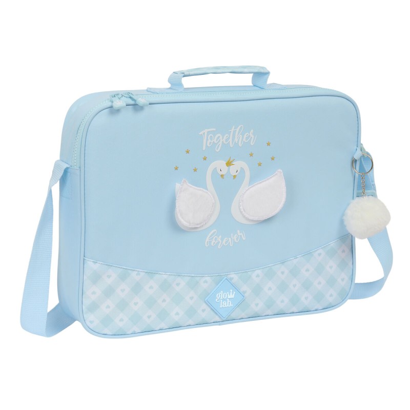 Borsa per la scuola Glow Lab Cisnes Azzurro Chiaro 38 x 28 x 6 cm Borsa per la scuola Glow Lab Cisnes Azzurro Chiaro 38 x 28 x 6 cm