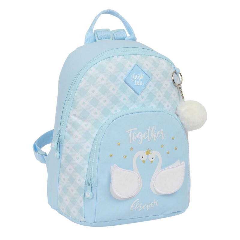 Zaino Glow Lab Cisnes Mini Azzurro Chiaro 25 x 30 x 13 cm Zaino Glow Lab Cisnes Mini Azzurro Chiaro 25 x 30 x 13 cm