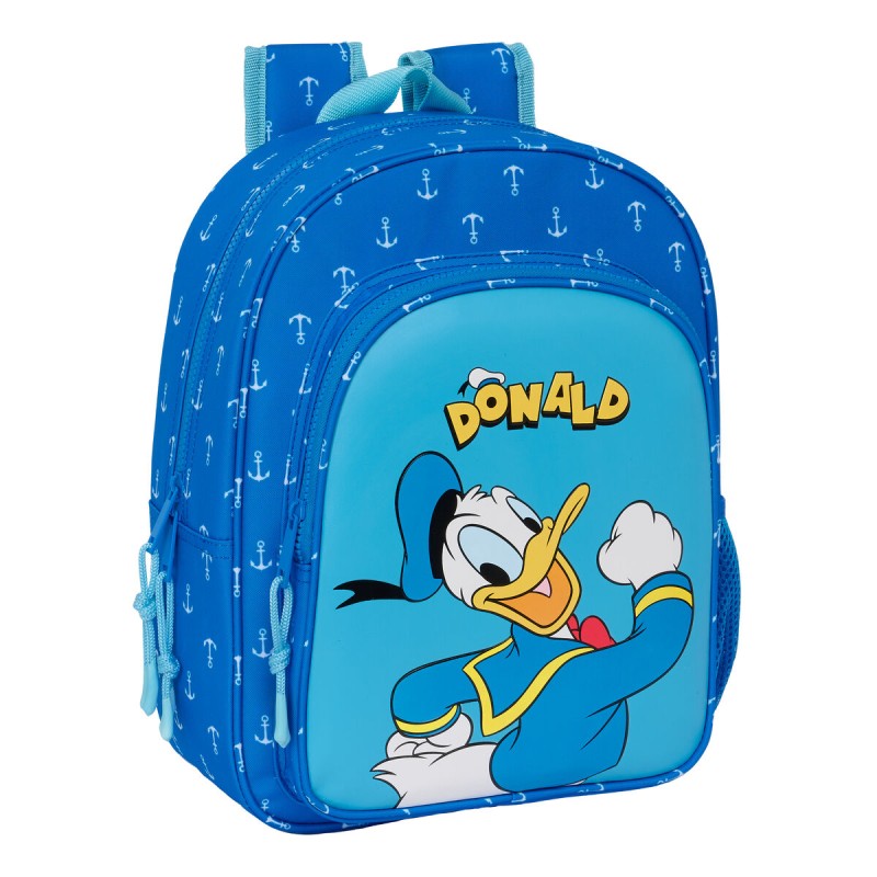 Zaino Scuola Donald Azzurro 26 x 34 x 11 cm Zaino Scuola Donald Azzurro 26 x 34 x 11 cm
