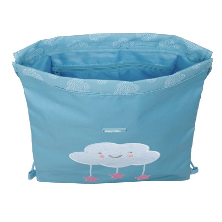 Zainetto con Cordini Safta Nube Azzurro 26 x 34 x 1 cm