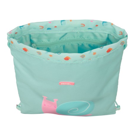 Zainetto con Cordini Safta Caracol Turchese 26 x 34 x 1 cm