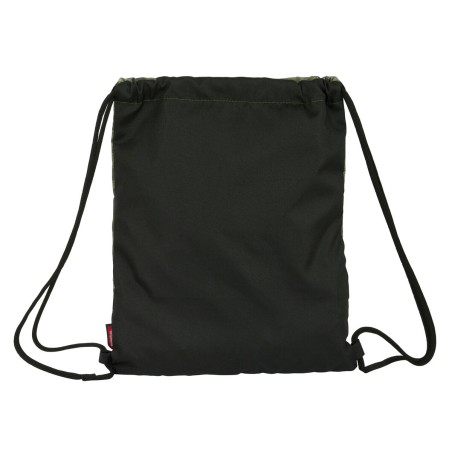 Zainetto con Cordini Kelme Travel Nero Verde 35 x 40 x 1 cm