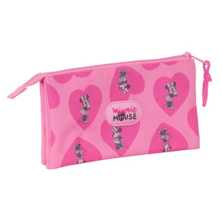 Portaoggetti Doppio Minnie Mouse Loving Rosa 22 x 12 x 3 cm
