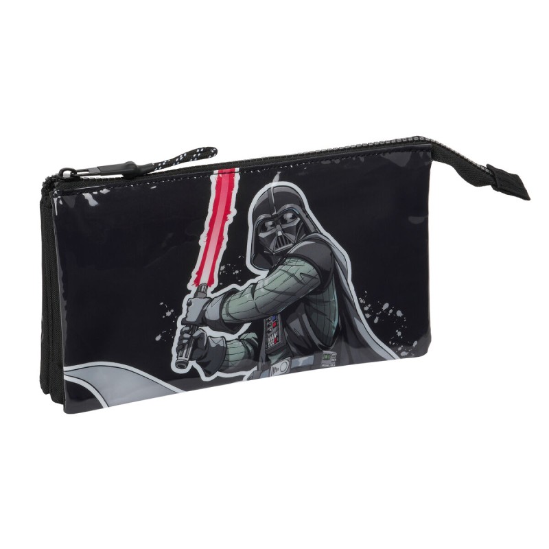 Portaoggetti Doppio Star Wars The fighter Nero 22 x 12 x 3 cm Portaoggetti Doppio Star Wars The fighter Nero 22 x 12 x 3 cm