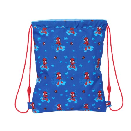 Zainetto con Cordini Spidey Azzurro 26 x 34 x 1 cm