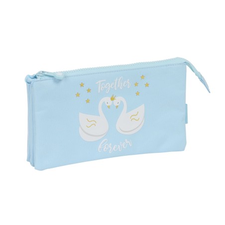 Portaoggetti Triplo Glow Lab Cisnes Azzurro Chiaro 22 x 12 x 3 cm