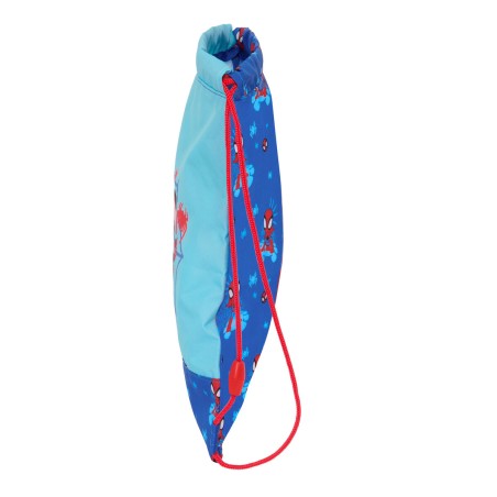 Zainetto con Cordini Spidey Azzurro 26 x 34 x 1 cm