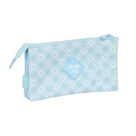 Portaoggetti Triplo Glow Lab Cisnes Azzurro Chiaro 22 x 12 x 3 cm