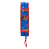 Astuccio Doppio Cars Race ready Azzurro 12.5 x 19.5 x 4 cm (28 Pezzi)